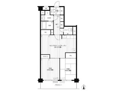 エクセラン新城(3LDK/1階)の間取り写真