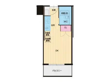 CLUB ORIENT BLD NO.141 YACHIYODAI(ワンルーム/2階)の間取り写真