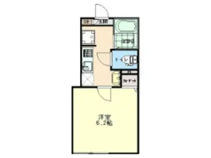 THE MALIE久米川(1K/1階)の間取り写真