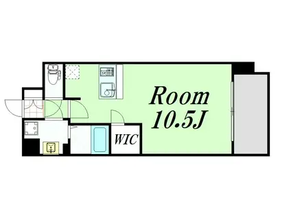 プレサンス新大阪クロステージ(ワンルーム/7階)の間取り写真