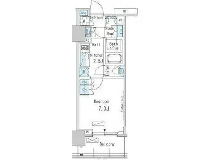 パークアクシス蒲田ステーションゲート(1K/10階)の間取り写真