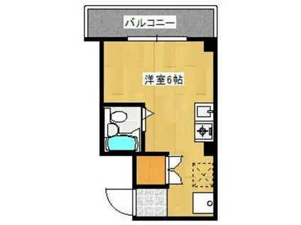 メゾン立石(ワンルーム/5階)の間取り写真