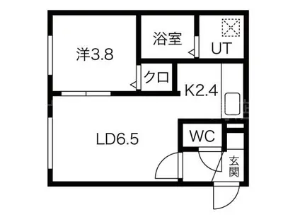 クロシェット(1LDK/4階)の間取り写真