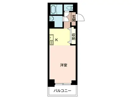 スカイコート神田弐番館(ワンルーム/13階)の間取り写真