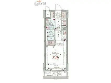 コンシェリアKAWASAKI MASTER`S VILLA(1K/10階)の間取り写真