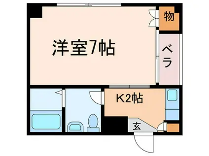 モア西洞院(1K/5階)の間取り写真