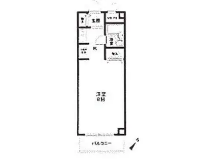 ジュネスK(1K/4階)の間取り写真