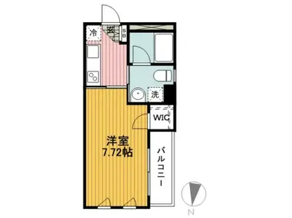 グランヴィスタ(1K/2階)の間取り写真