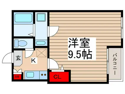 BROOKLYN′S KASAI(1K/4階)の間取り写真