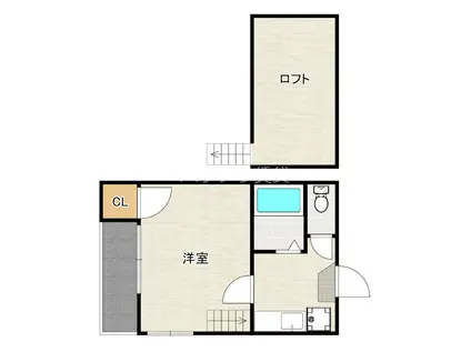 フレンドリー井尻(1K/1階)の間取り写真