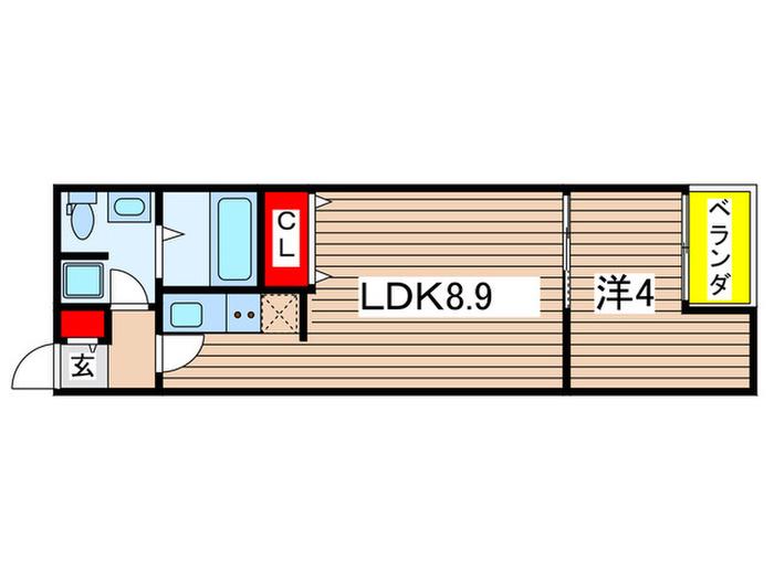 VAU HOUSE青葉の森(1LDK/1階)の間取り写真