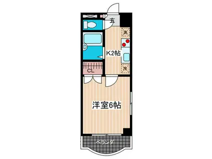 セレッソM(1K/3階)の間取り写真