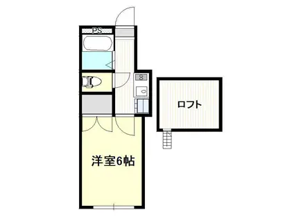 フェニーチェ(1K/1階)の間取り写真