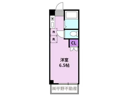 ルシェル壱番館(1K/1階)の間取り写真