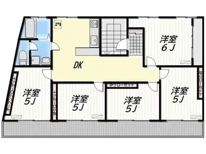 GRAFF(5DK/2階)の間取り写真