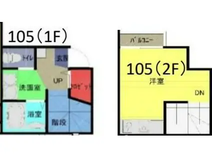 アークシティ大和田(ワンルーム/1階)の間取り写真