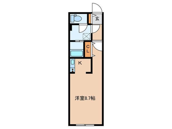 G VIVRE 岡崎駅前(1K/4階)の間取り写真