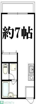 サンワヒルズ(ワンルーム/1階)の間取り写真