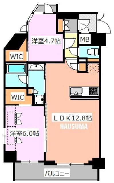 コンフォリア滝野川(2LDK/2階)の間取り写真