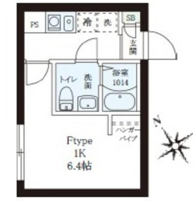 レピュア小石川レジデンスII(1K/3階)の間取り写真