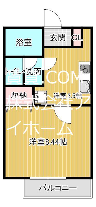 HOPETOWN(1K/1階)の間取り写真
