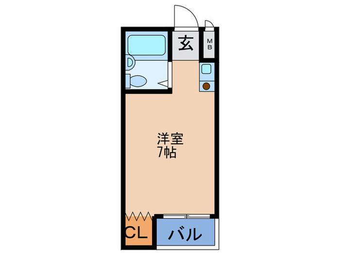 メゾンラルゴ(ワンルーム/2階)の間取り写真