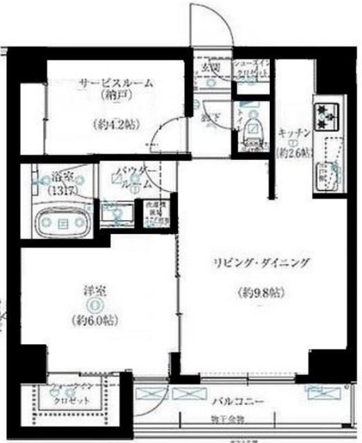 アルテシモ グレイス(1SLDK/2階)の間取り写真