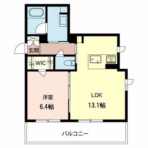 BEREO RIAN(1LDK/2階)の間取り写真