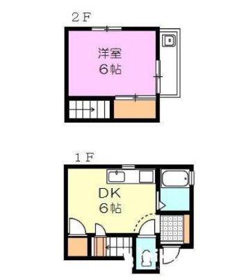 メゾン平山(1DK/1階)の間取り写真