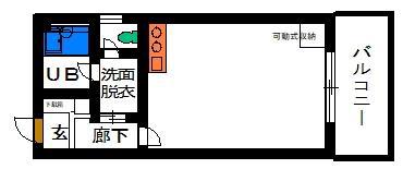 メゾン久保富(ワンルーム/1階)の間取り写真