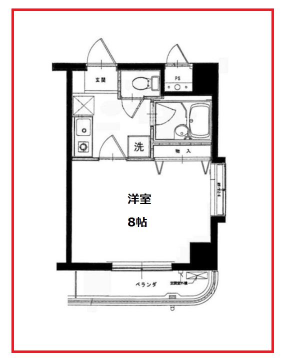 メゾンSKM(1K/3階)の間取り写真