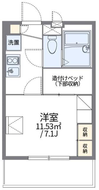 レオパレスYAMAMOTO(1K/3階)の間取り写真