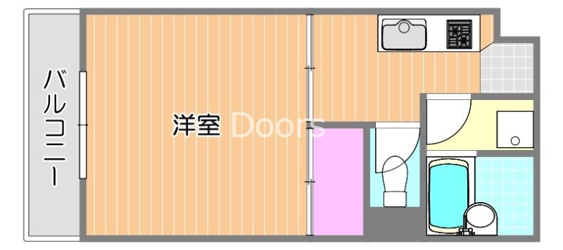 エトワール庄(1K/2階)の間取り写真