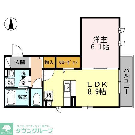 ハイムクライスII(1LDK/2階)の間取り写真