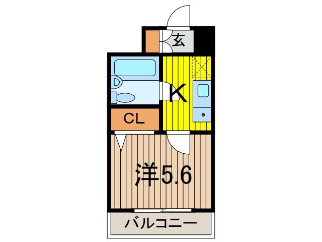 フレグランスWARABI(1K/4階)の間取り写真