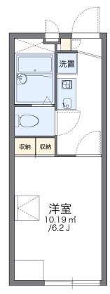 レオパレスユバ(1K/2階)の間取り写真