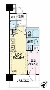  エクセレントシティ蕨ステーションフロント(1LDK/10階)の間取り写真