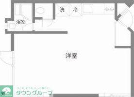 弐拾参番館(ワンルーム/1階)の間取り写真