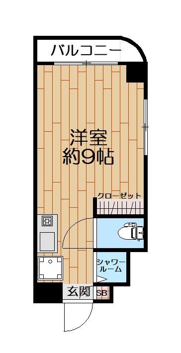 アネックス豊島(ワンルーム/3階)の間取り写真