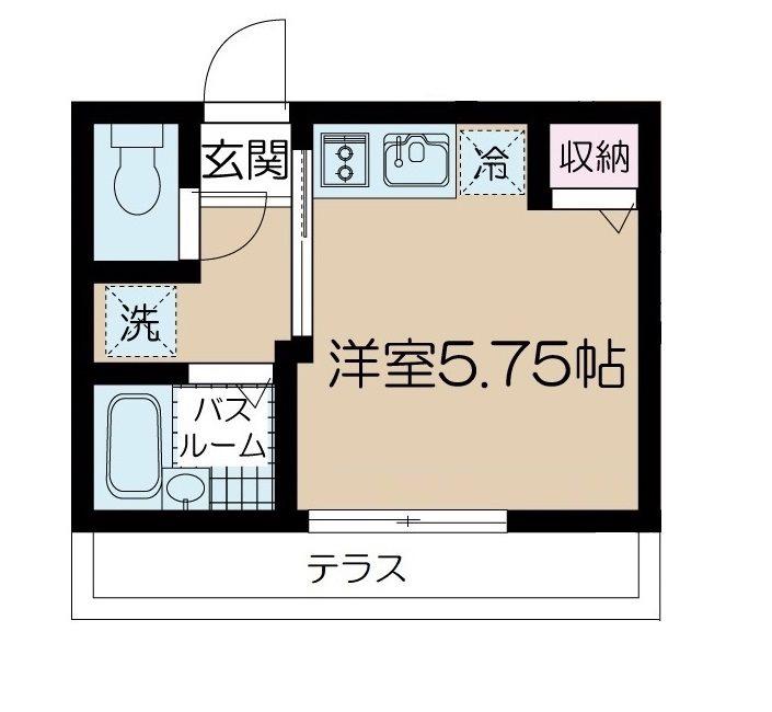NSGATE草加CITY(ワンルーム/1階)の間取り写真