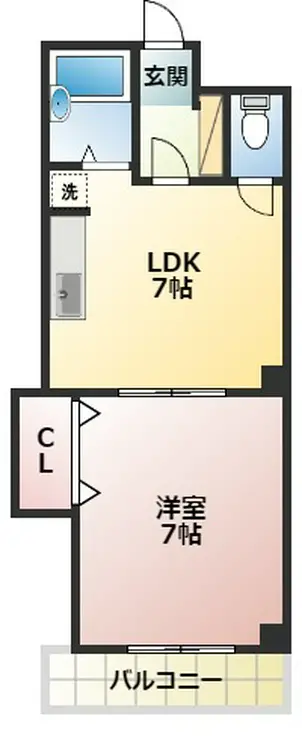 オークヒルズ原 3階階 間取り