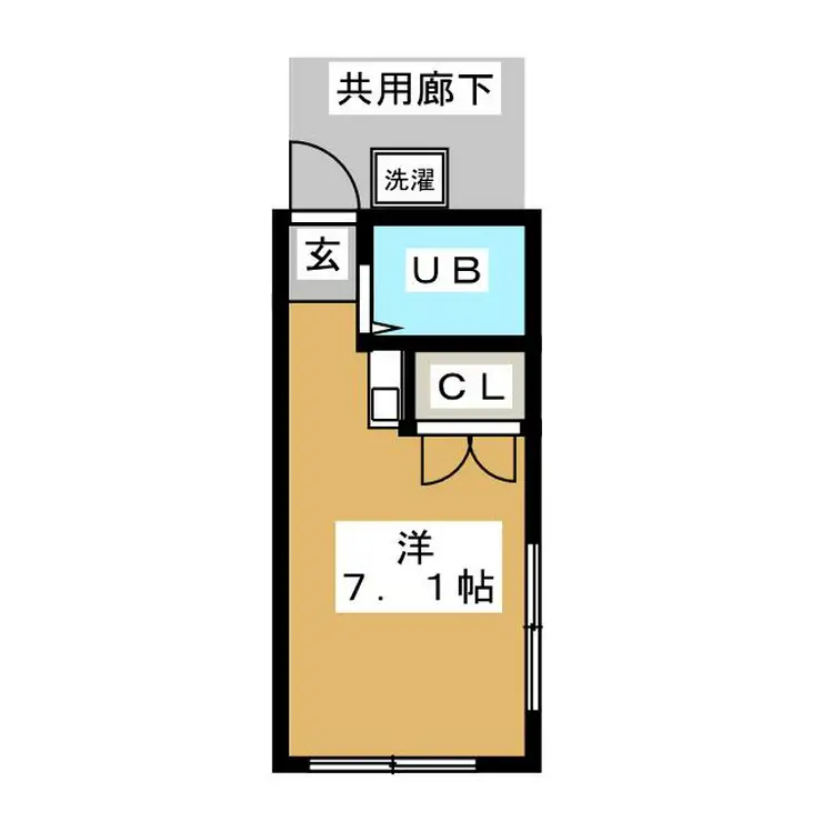 栗原ハイツ 1階階 間取り