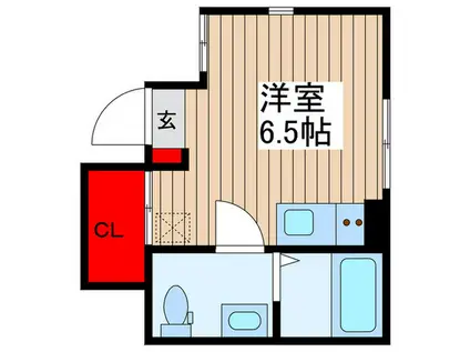 東武東上線 上板橋駅 徒歩10分 3階建 築1年(ワンルーム/1階)の間取り写真