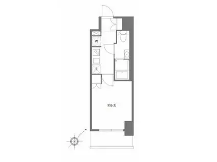 エヌステージ秦野駅前(1K/7階)の間取り写真