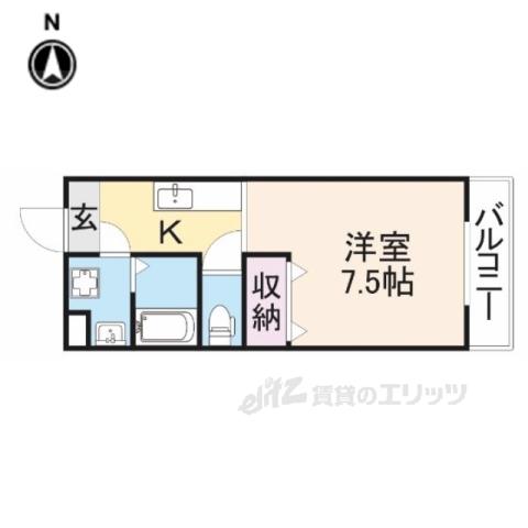 コルネッホ(1K/2階)の間取り写真