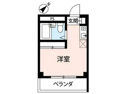 マンションタキク(ワンルーム/1階)の間取り写真