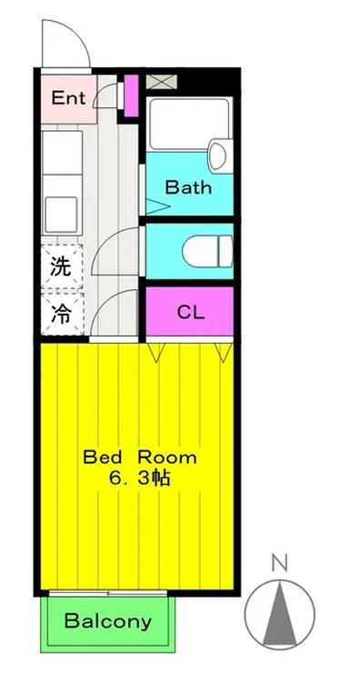 パナメント多摩II 2階階 間取り