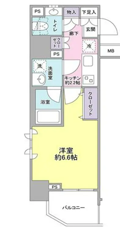 サンピエス大森 14階階 間取り