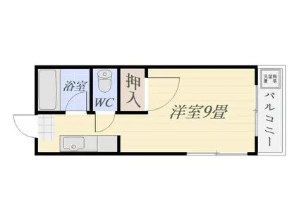 ABITARE NISHIDA(ワンルーム/1階)の間取り写真