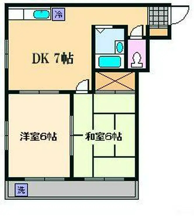 寺田マンション 2階階 間取り